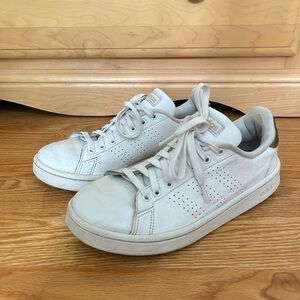 Adidas White Leather Sneakers Women’s Size 8